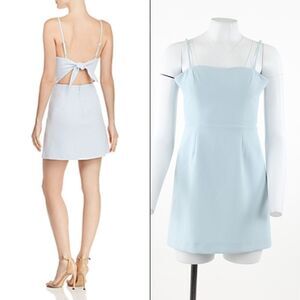 French Connection Whisper Sweetheart Tie-Back Mini Sheath Dress